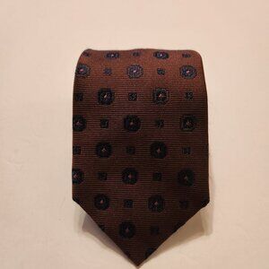 Robert Talbot best of class men's new brown 100%silk tie 3 3/4" X 59 1/2"